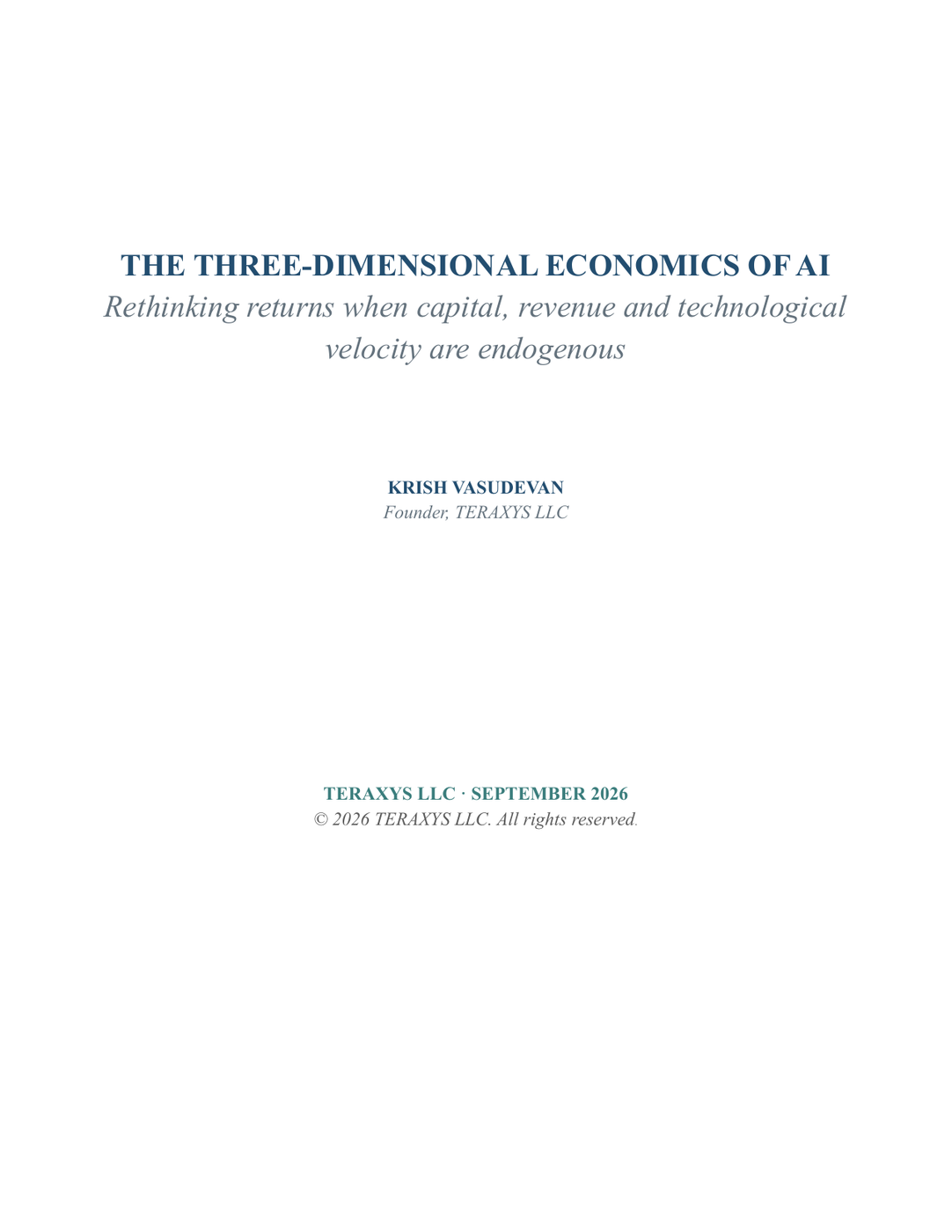 Cover of The Three-Dimensional Economics of AI